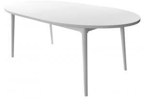 Asperö ovalt utfällbart matbord - Ekfaner/vit