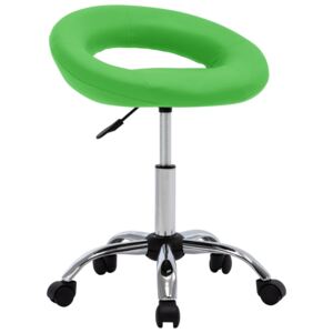 VidaXL Snurrbar stol grön konstläder