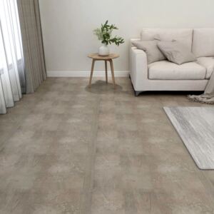 VidaXL Självhäftande golvplankor 55 st PVC 5,11 m² grå