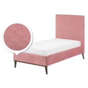 Beliani Säng 90 x 200 cm rosa BAYONNE