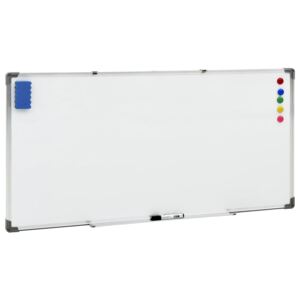 VidaXL Magnetisk whiteboard vit 110x60 cm stål