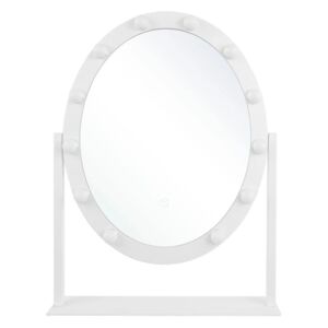 Beliani Spegel LED 50 x 60 cm vit ROSTRENEN