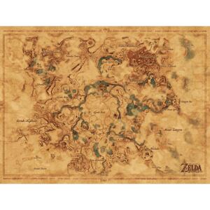 Zelda , Maxi Poster - Hyrule karta