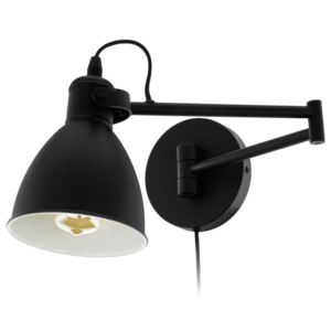 EGLO Vägglampa LED San Peri stål svart