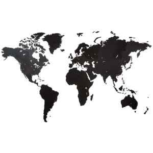 MiMi Innovations Väggdekoration världskarta Giant svart 280x170 cm
