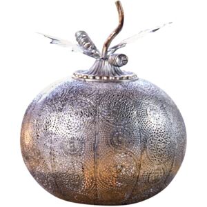 Luxform Batteridriven trädgårdslampa Pumpkin LED antik silver