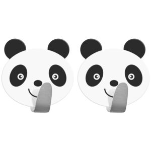 Tatkraft , Panda - Vidhäftande Krokar, 2-pack