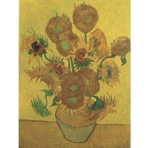 Steve Art Gallery Still life Vase with Fourteen Sunflowers,Vincent Van Gogh,50x40cm