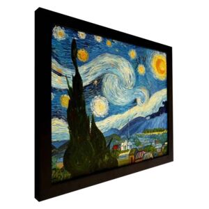Steve Art Gallery Efter Vincent van gogh, Starry Night,oljemålning med ram