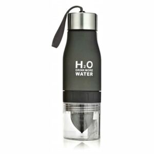 EStore H2O Vattenflaska med citruspress - Svart