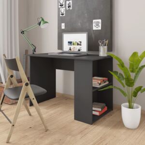 VidaXL Skrivbord grå 110x60x73 cm spånskiva