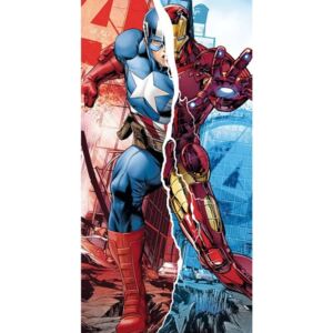 Kids Licensing Marvel, Strandhandduk - Captain America/Iron Man