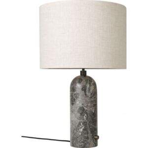 GRAVITY Table Lamp Large - Grey Marble/Canvas