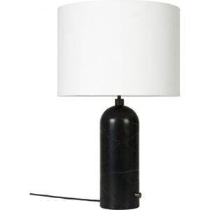 GRAVITY Table Lamp Large - Black Marble/White