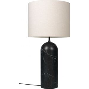 GRAVITY Floor Lamp XL Low - Black Marble/Canvas