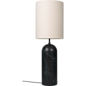 GRAVITY Floor Lamp XL High - Black Marble/Canvas
