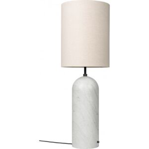 GRAVITY Floor Lamp XL High - White Marble/Canvas