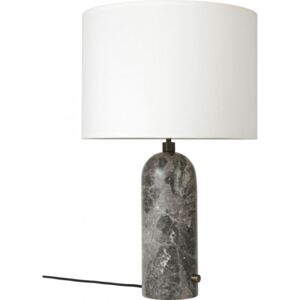 GRAVITY Table Lamp Large - Grey Marble/White