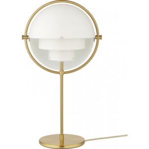 MULTI-LITE Table Lamp - Brass/White