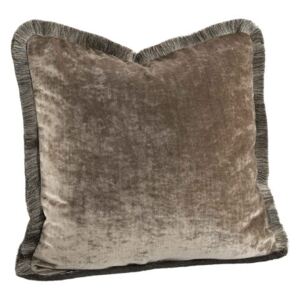 GARDA VELVET Cushioncover with fringe - Beige 50x50cm