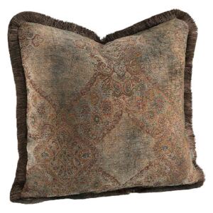 MIRALAGO PAISLEY Cushioncover with fringe - Taupe 50x50cm
