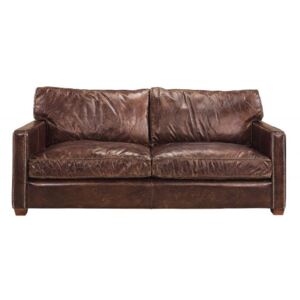 VISCOUNT Sofa, 2-s - Leather Vintage Cigar