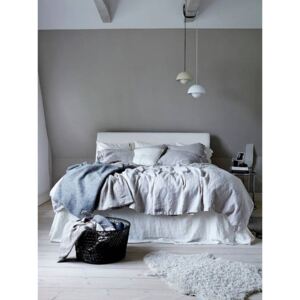 LOVELY Sänglinne-set - Light Grey 145x210/50x60cm
