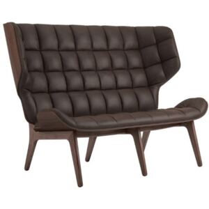 MAMMOTH Sofa - Leather: Frame-Dark Stained/Leather: Vintage Leather, Dark Brown 21001