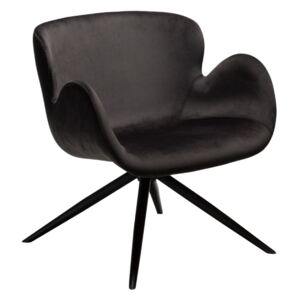 GAIA Lounge Chair – Meteorite Black Velvet