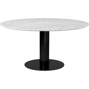 GUBI 2.0 Dining Table - Round Ø150cm Black/White Marble