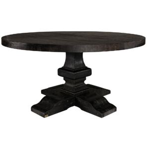 PARIS Round Dining Table - Oak Black, Ø150cm