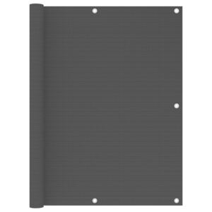 VidaXL Balkongskärm svart 120x400 cm HDPE