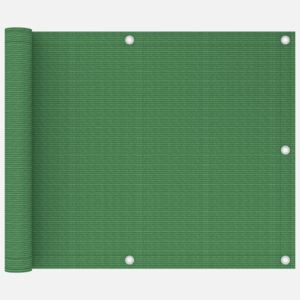 VidaXL Balkongskärm ljusgrön 75x600 cm HDPE