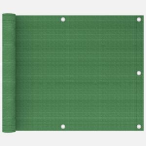 VidaXL Balkongskärm ljusgrön 75x400 cm HDPE