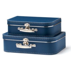 Resväska i papp – set med 2 - mörkblå