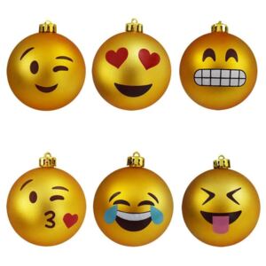 EStore Julgranskulor med Emojier