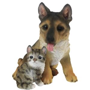Esschert Design Hund och katt sittande 15,4x15,4x18,5cm