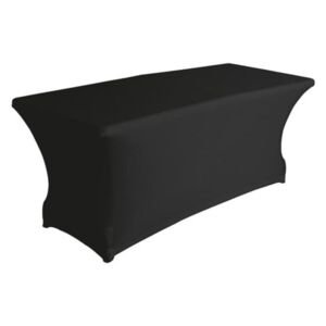 Perel Rektangulärt bordsöverdrag elastiskt svart