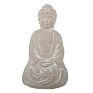 FORM Living Buddha sittande cement 23 cm