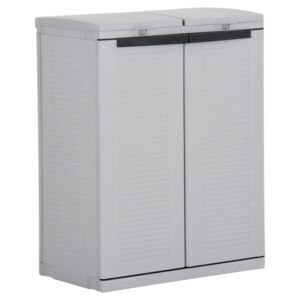 Soptunna Eco Cabinet 68x39x89 cm grå och svart