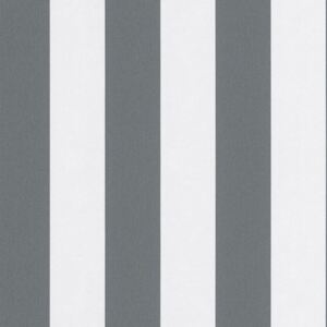 Topchic Tapet Stripes mörkgrå och vit
