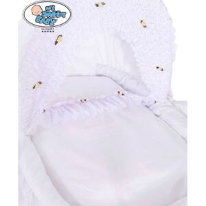 Sängkläder till babykorg Art nr 1157 - med volang