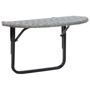 VidaXL Balkongbord grå 60x60x50 cm konstrotting