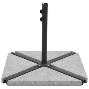 VidaXL Viktplattor för parasoll 4 st grå granit trekantig 60 kg