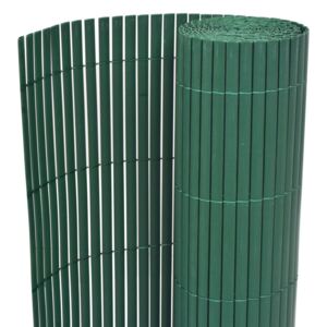 VidaXL Dubbelsidigt insynsskydd PVC 90x500 cm grön