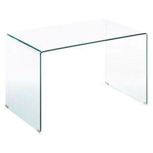 Skrivbord BURANO 125x70 transparent glas