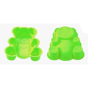 Blaumann BL-1274; Silicone cake mold shaped bear Green - qprod.se - alltid fri frakt vid order över 800:-
