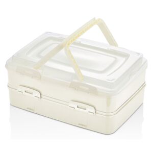 Herzberg HG-L718: Duplex Takeaway Pastry Carrying Box Ivory - qprod.se - alltid fri frakt vid order över 800:-