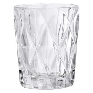DIAMOND drinking glass, S, clear