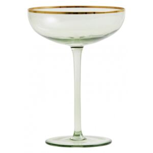 GREENA cocktail glass w. gold rim